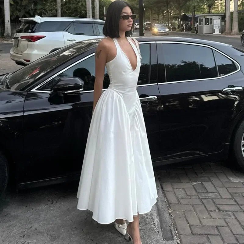 Robe à col licou Julie