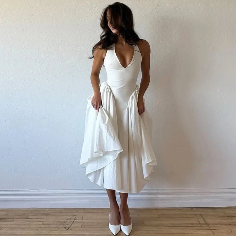 Robe à col licou Julie