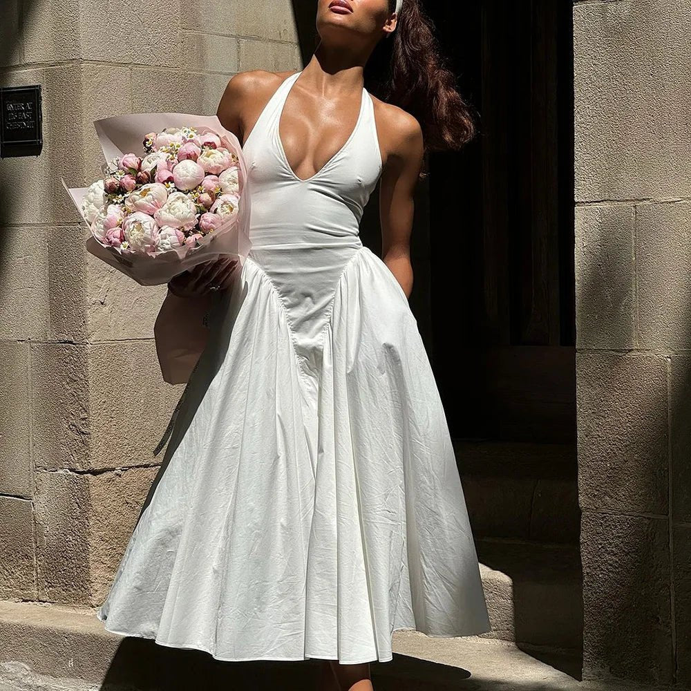 Robe à col licou Julie