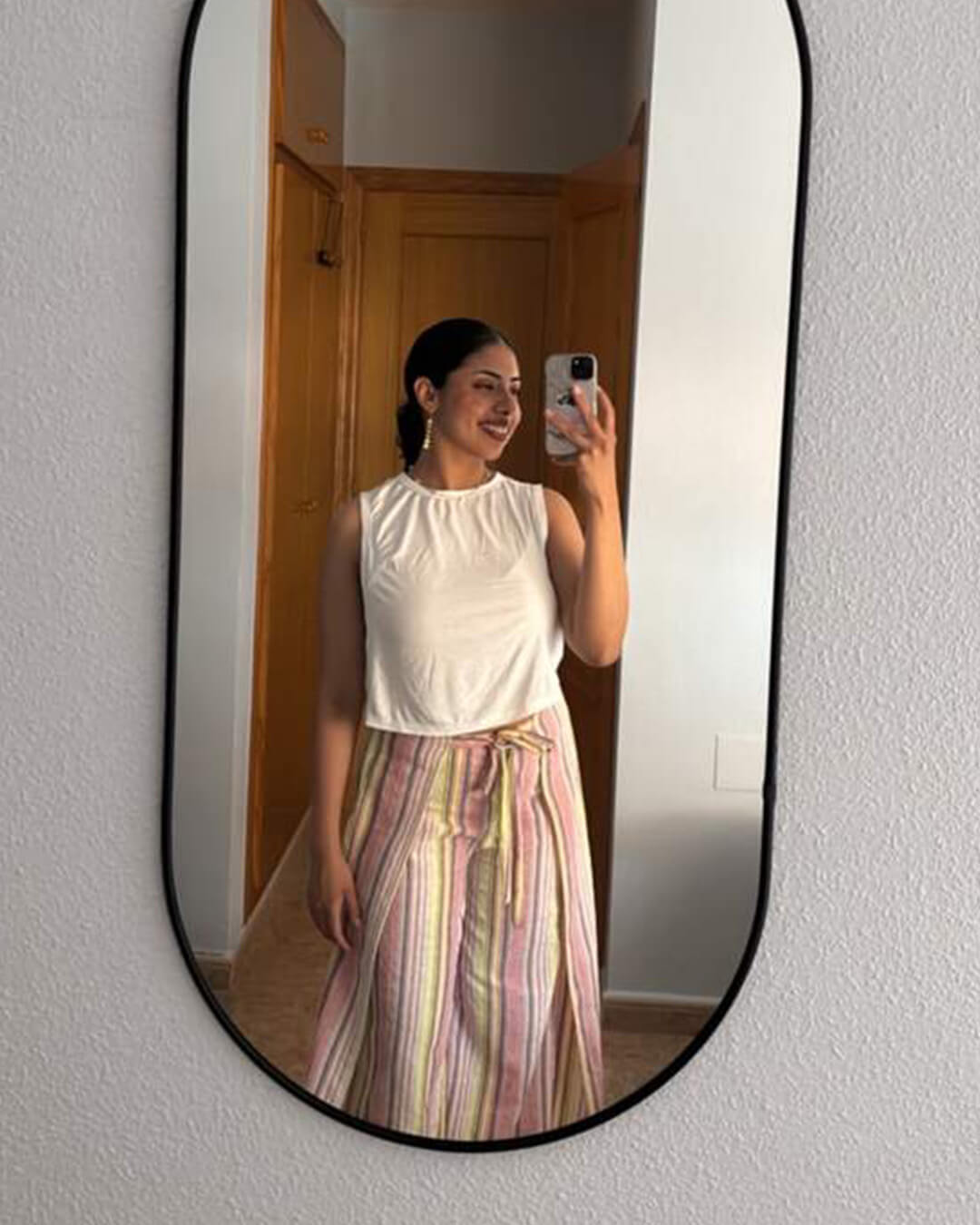 Pantalon à rayures verticales Julie