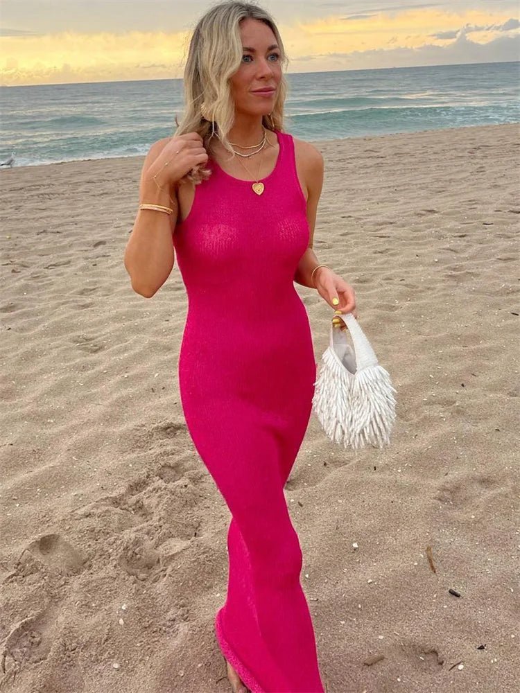 Kaila Sequin Sleeveless Maxi Dress