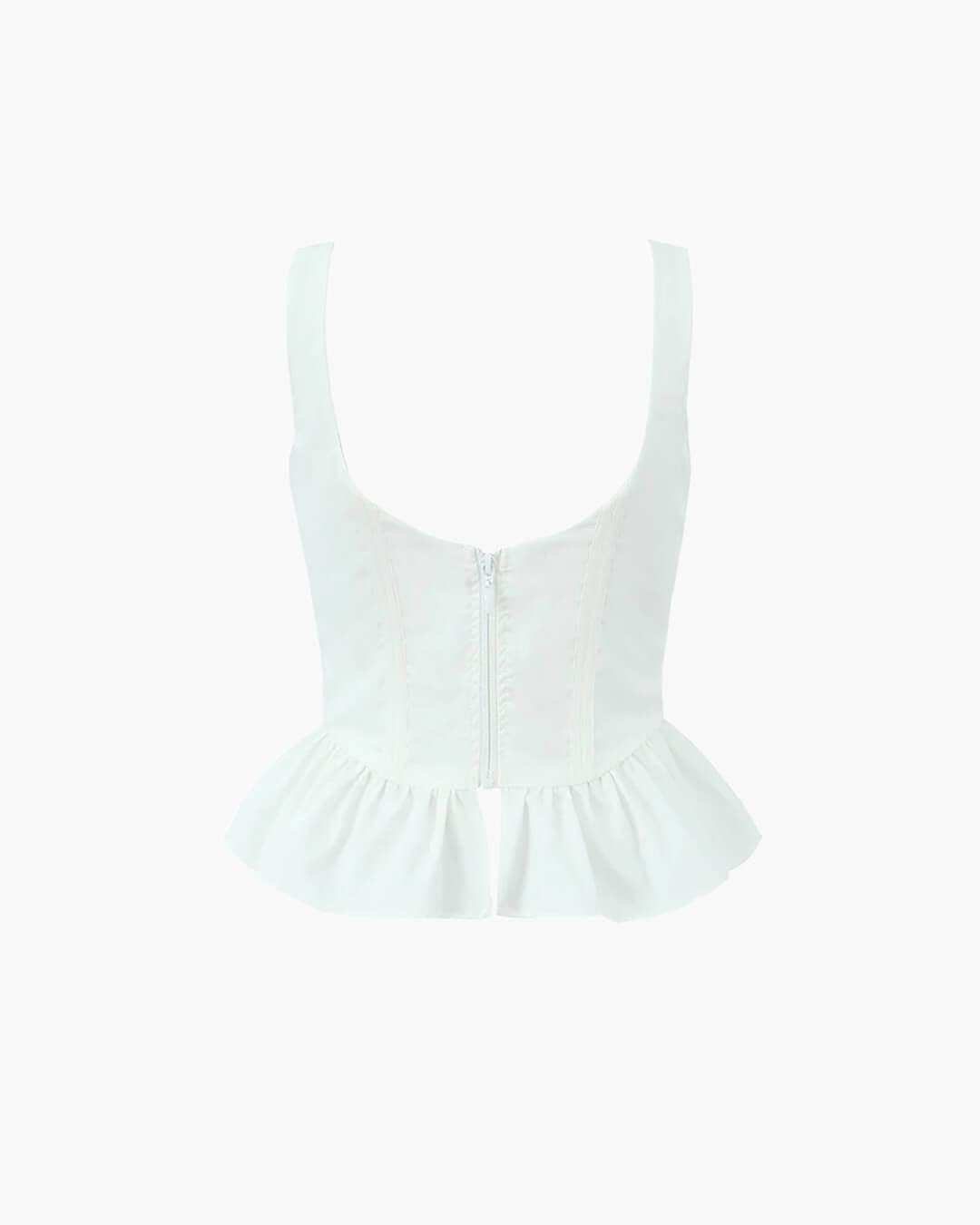Haut corset à ourlet volanté Karley