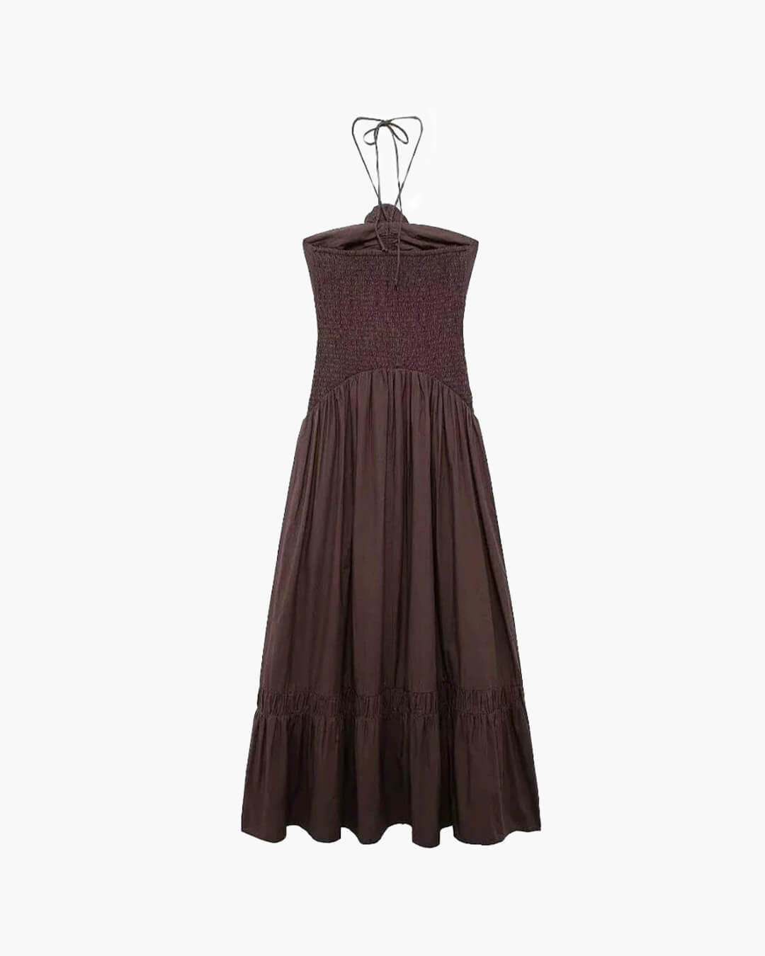 Robe midi Kate dos nu avec application florale