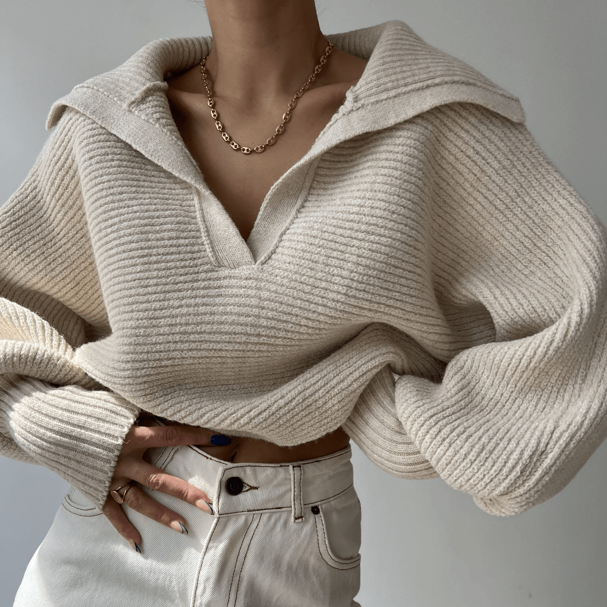 Pull en maille oversize Kath