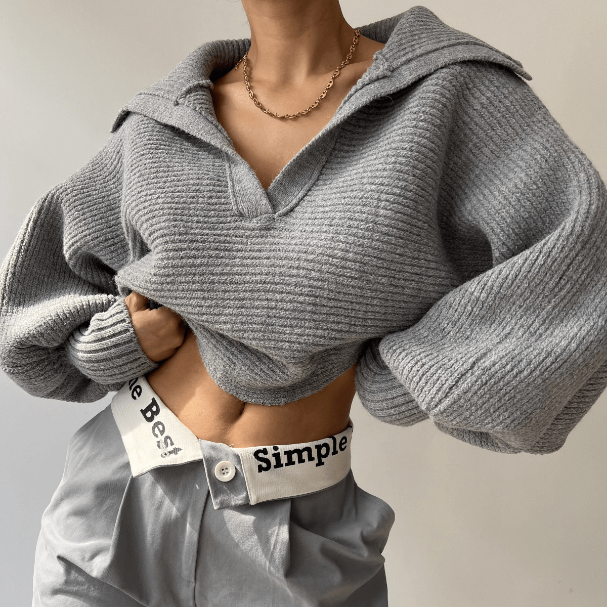 Pull en maille oversize Kath