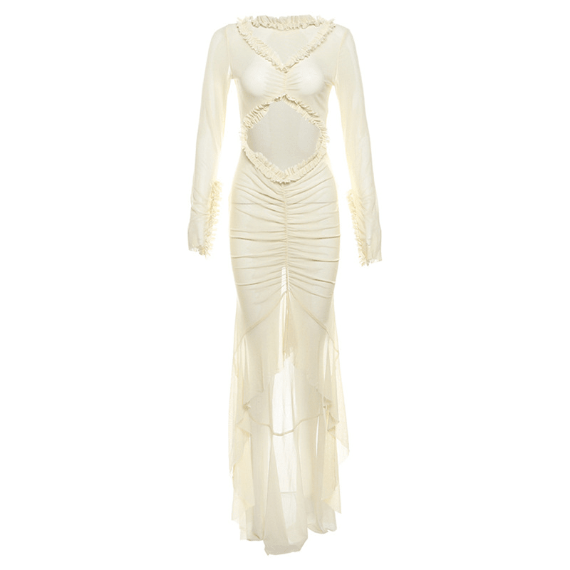 Robe moulante transparente Katie