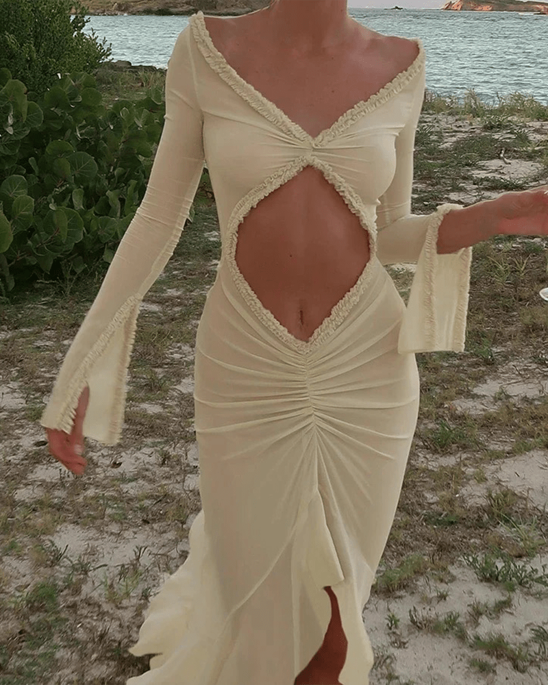 Robe moulante transparente Katie