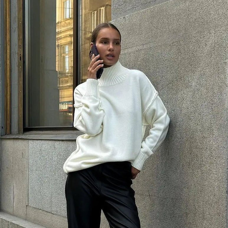 Katie Turtleneck Knit Sweater