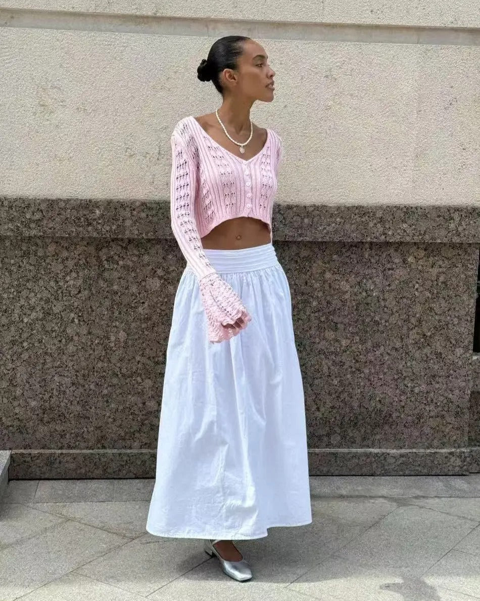 Gilet en maille ajourée Kendall