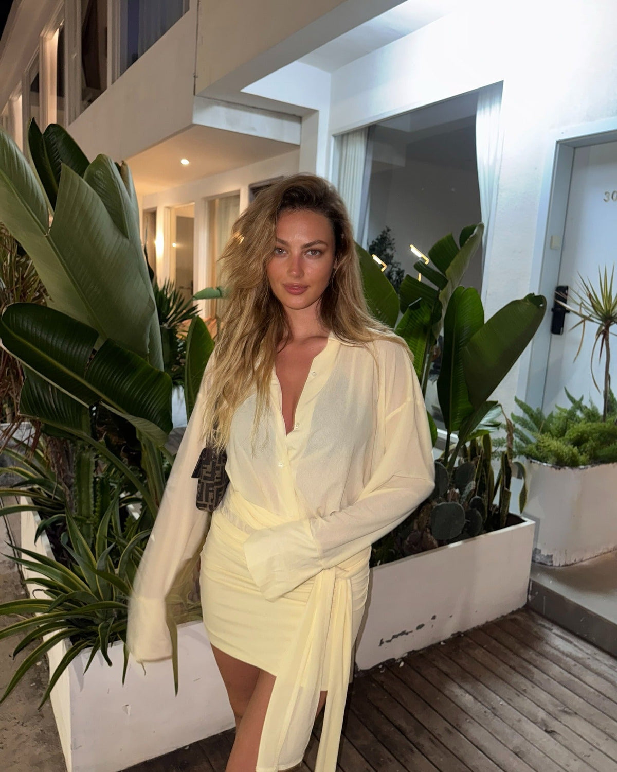 Robe-chemise à manches longues Kendall