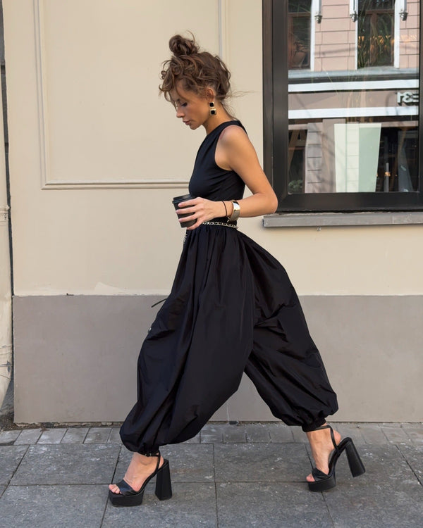 Pantalon Kerry ballon taille haute