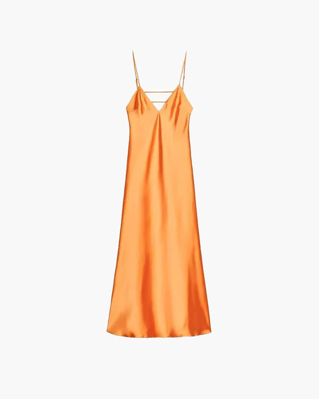 Robe longue Kirra dos nu en satin
