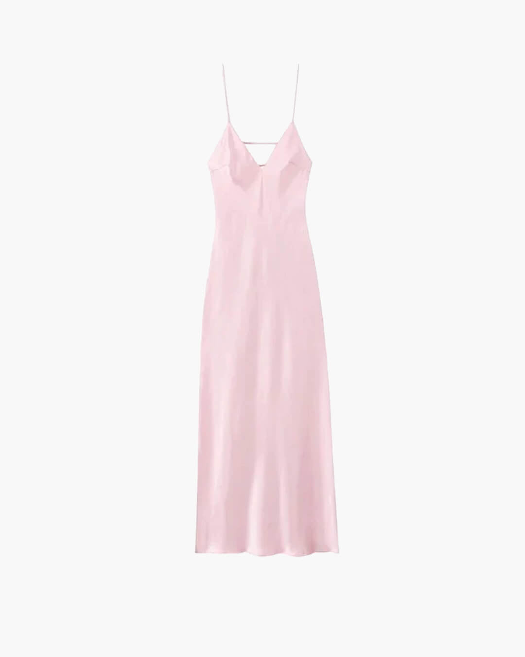 Robe longue Kirra dos nu en satin
