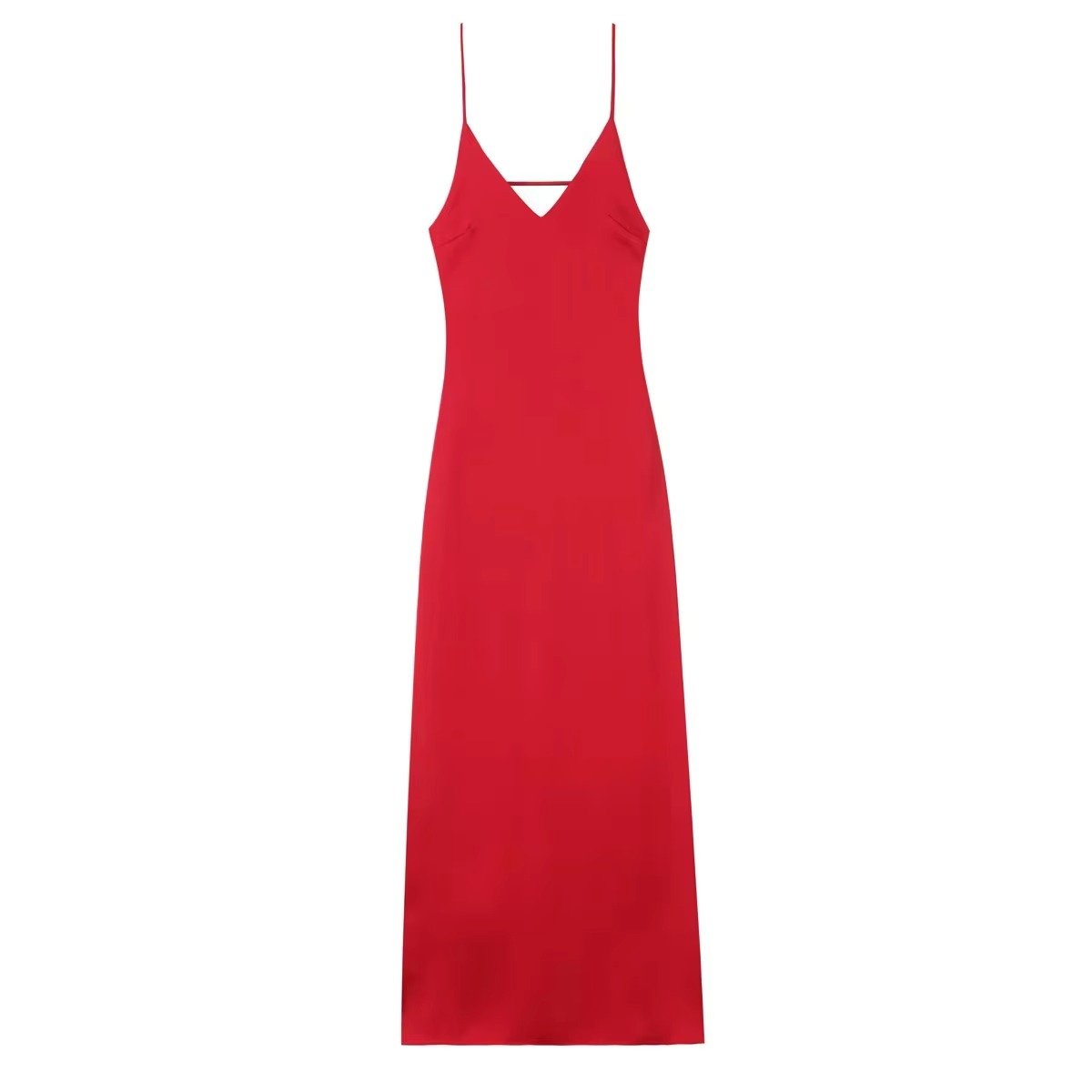Robe longue Kirra dos nu en satin