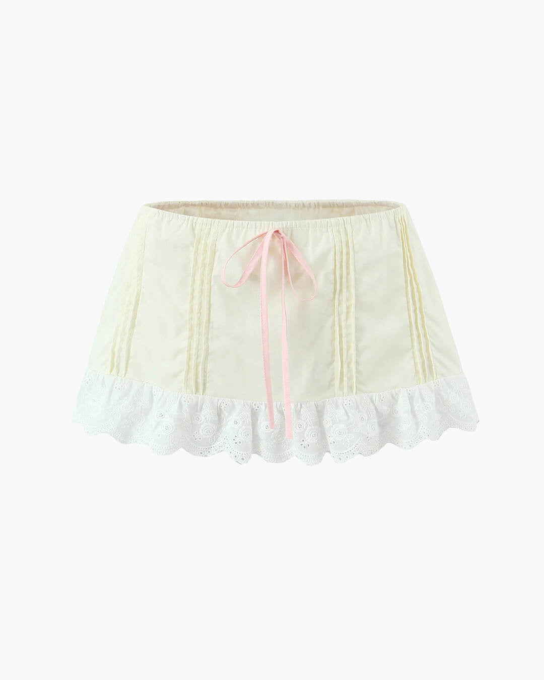 Ensemble jupe courte à bordure en dentelle Klarissa