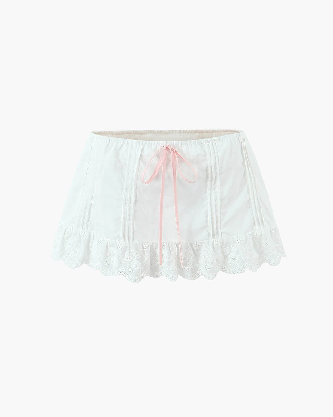 Ensemble jupe courte à bordure en dentelle Klarissa