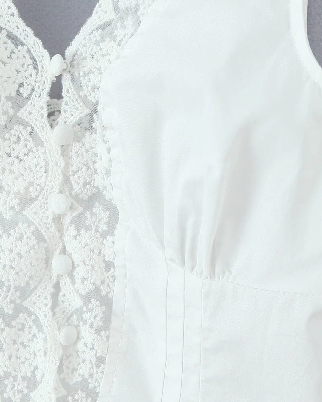 Ensemble jupe courte à bordure en dentelle Klarissa