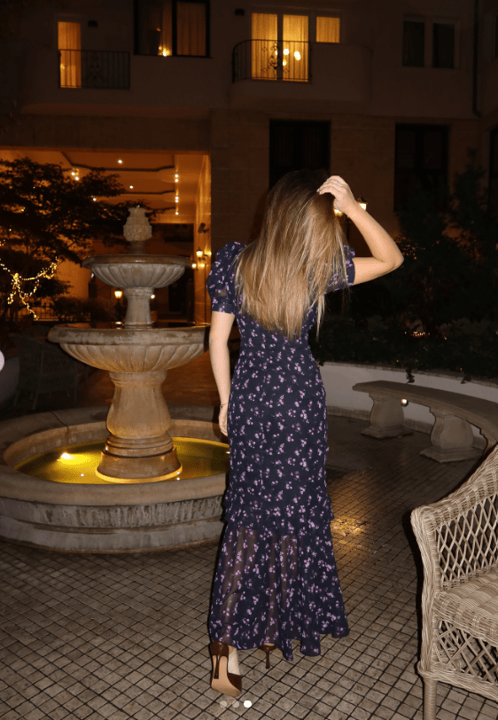 Klea Floral Puff Sleeve Maxi Dress