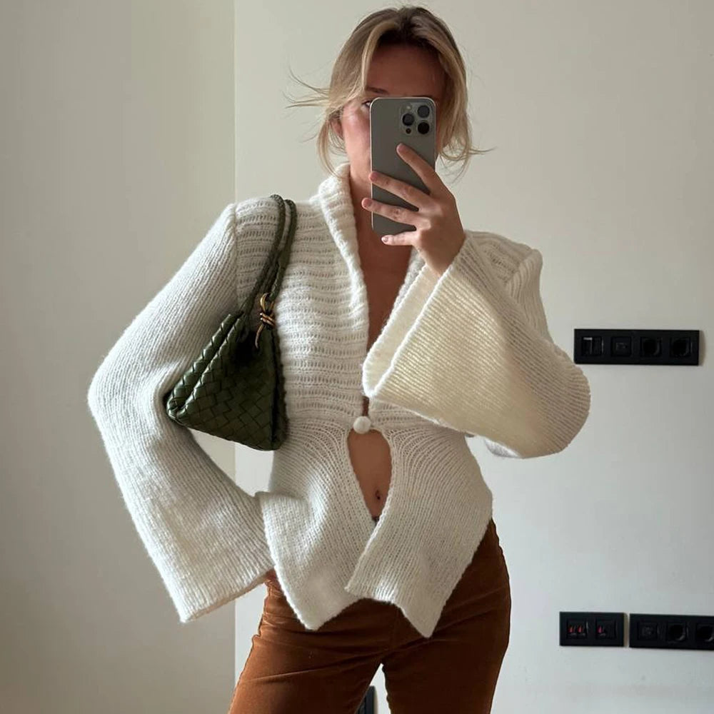 Gilet en maille ajouré