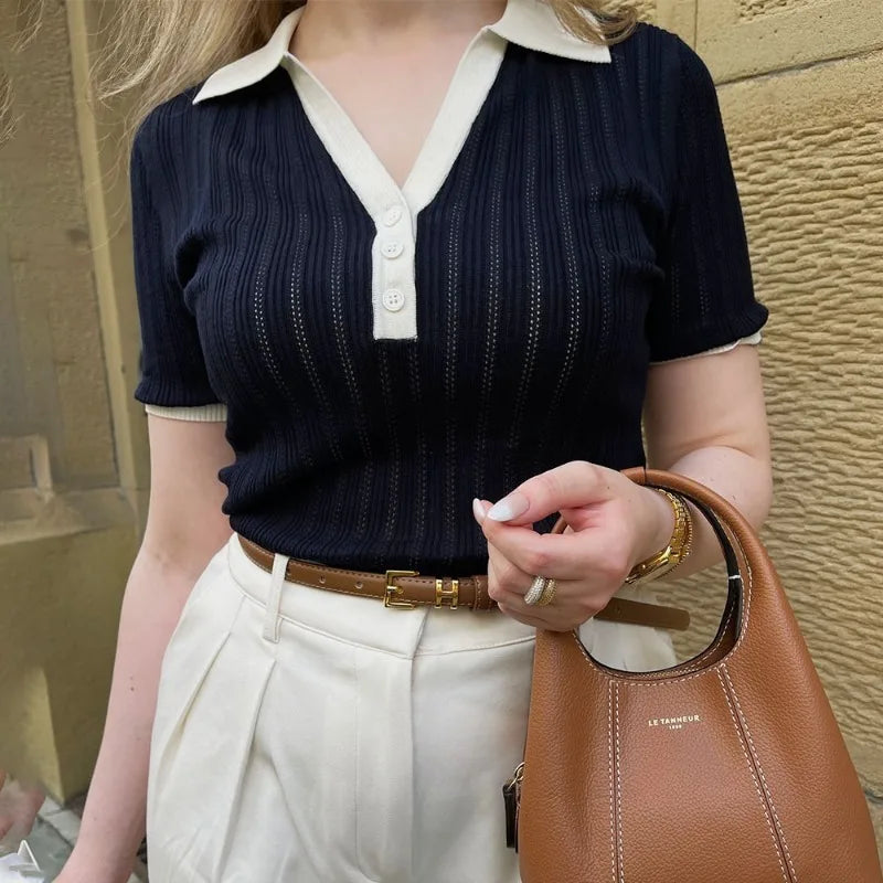 Pull en maille à revers