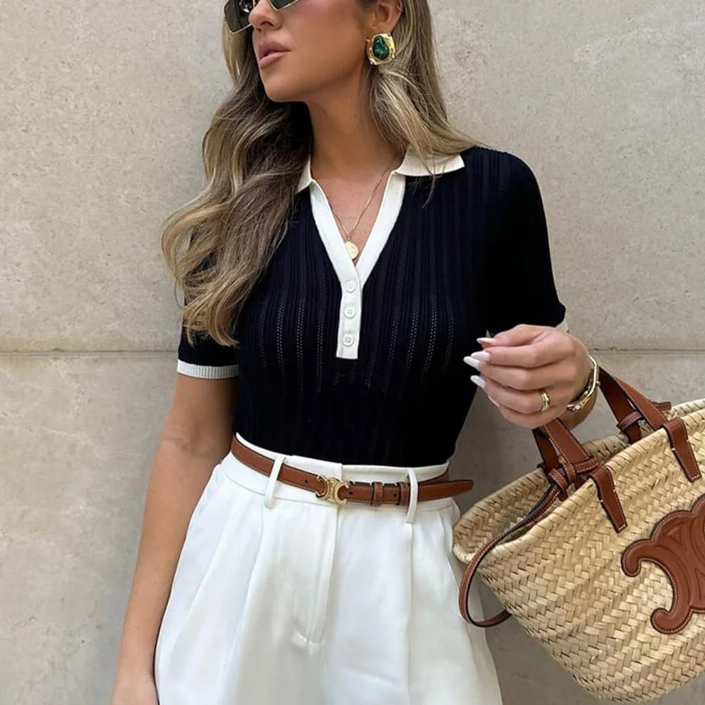 Pull en maille à revers