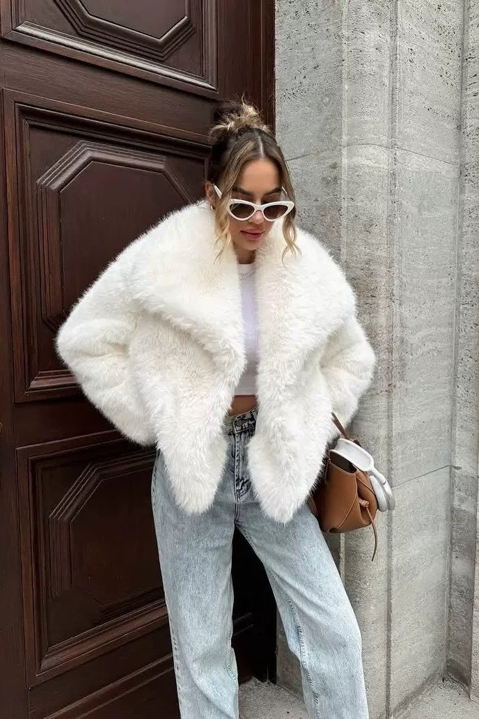 Veste Krista en fausse fourrure