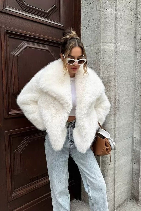 Veste Krista en fausse fourrure