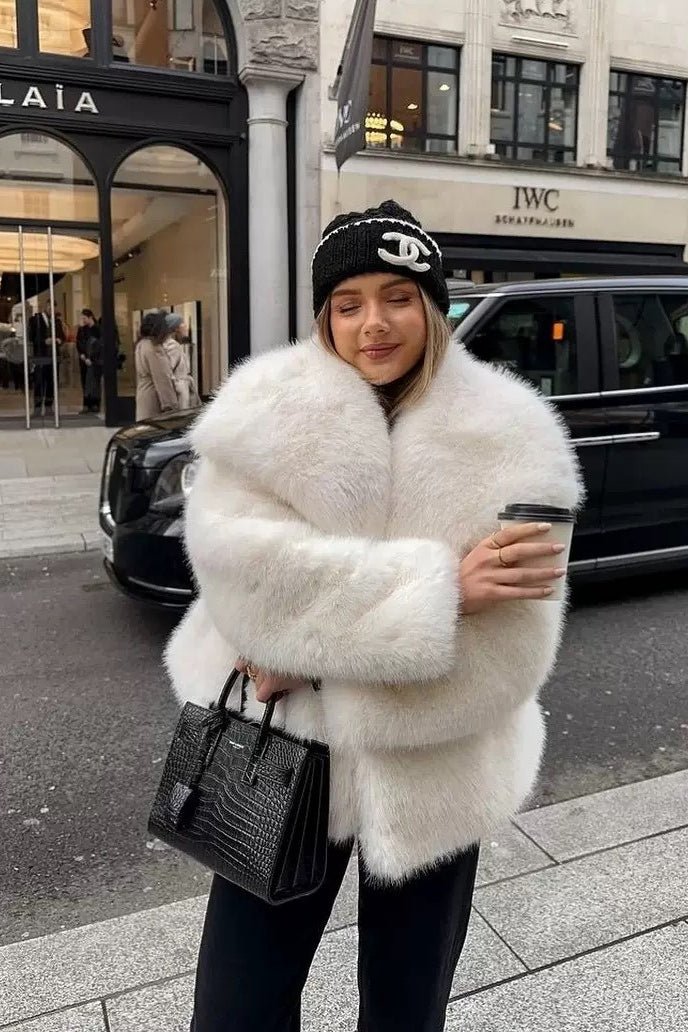 Veste Krista en fausse fourrure