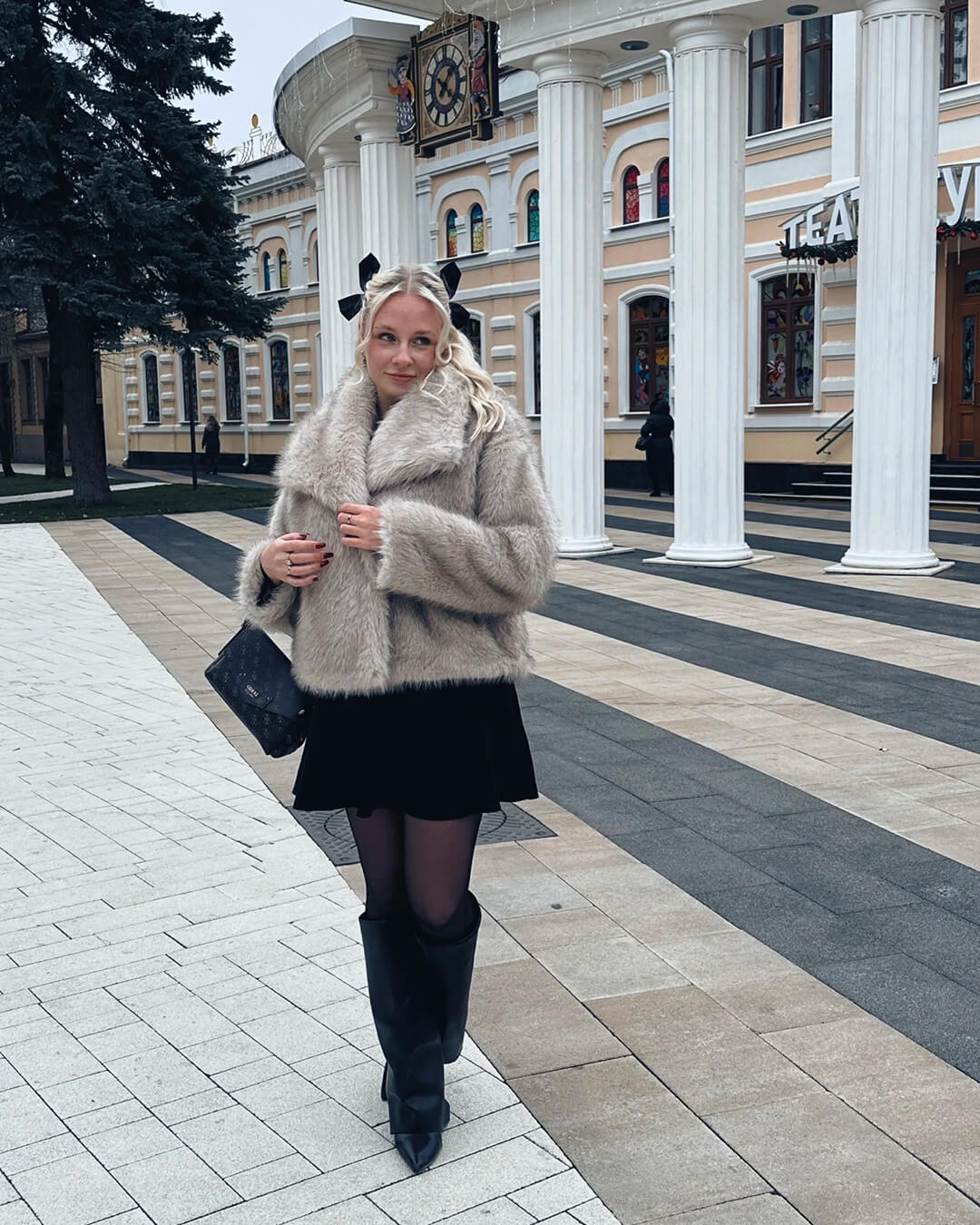 Veste Krista en fausse fourrure