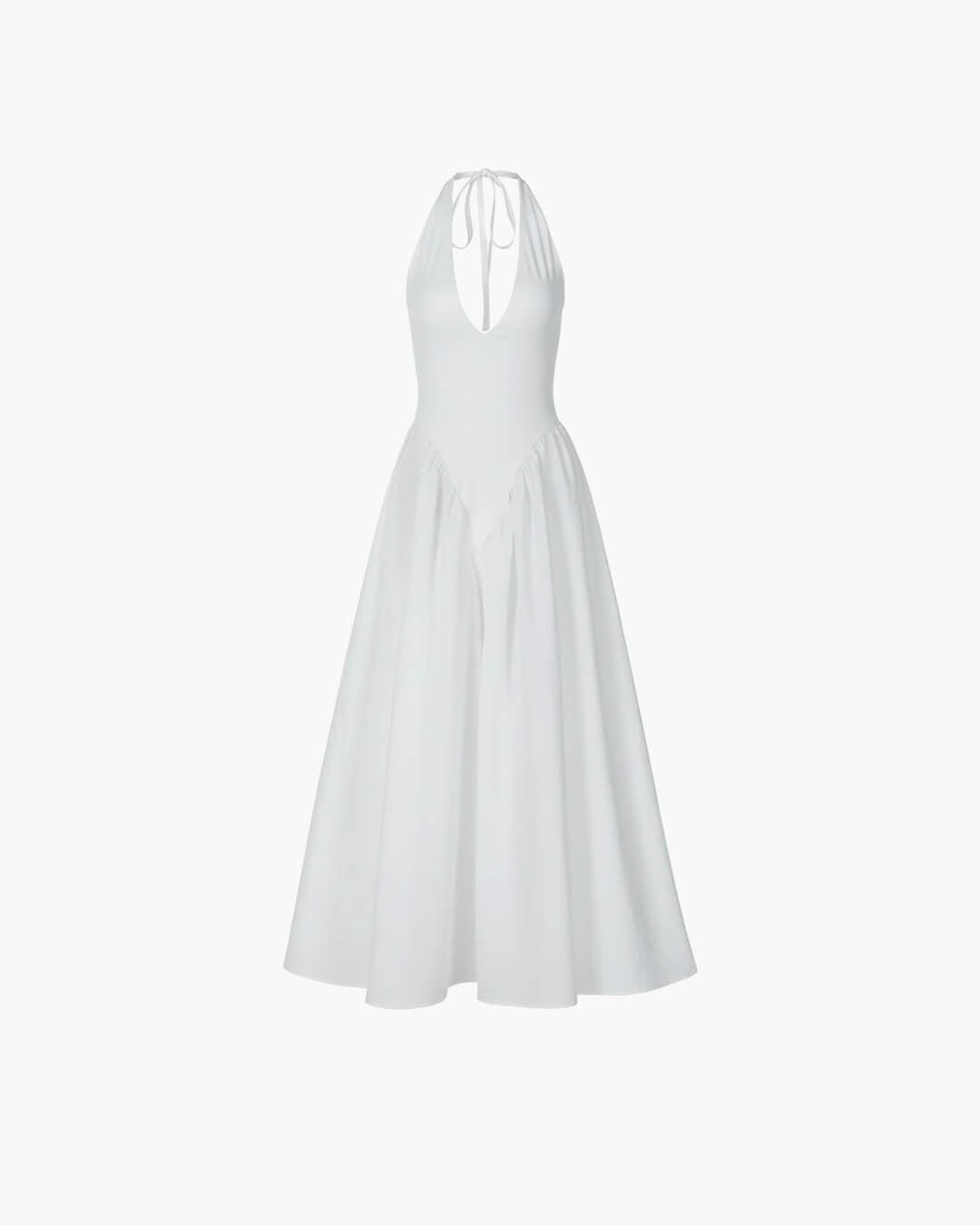Robe longue à décolleté plongeant Kristy