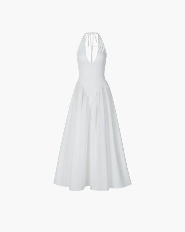 Robe longue à décolleté plongeant Kristy