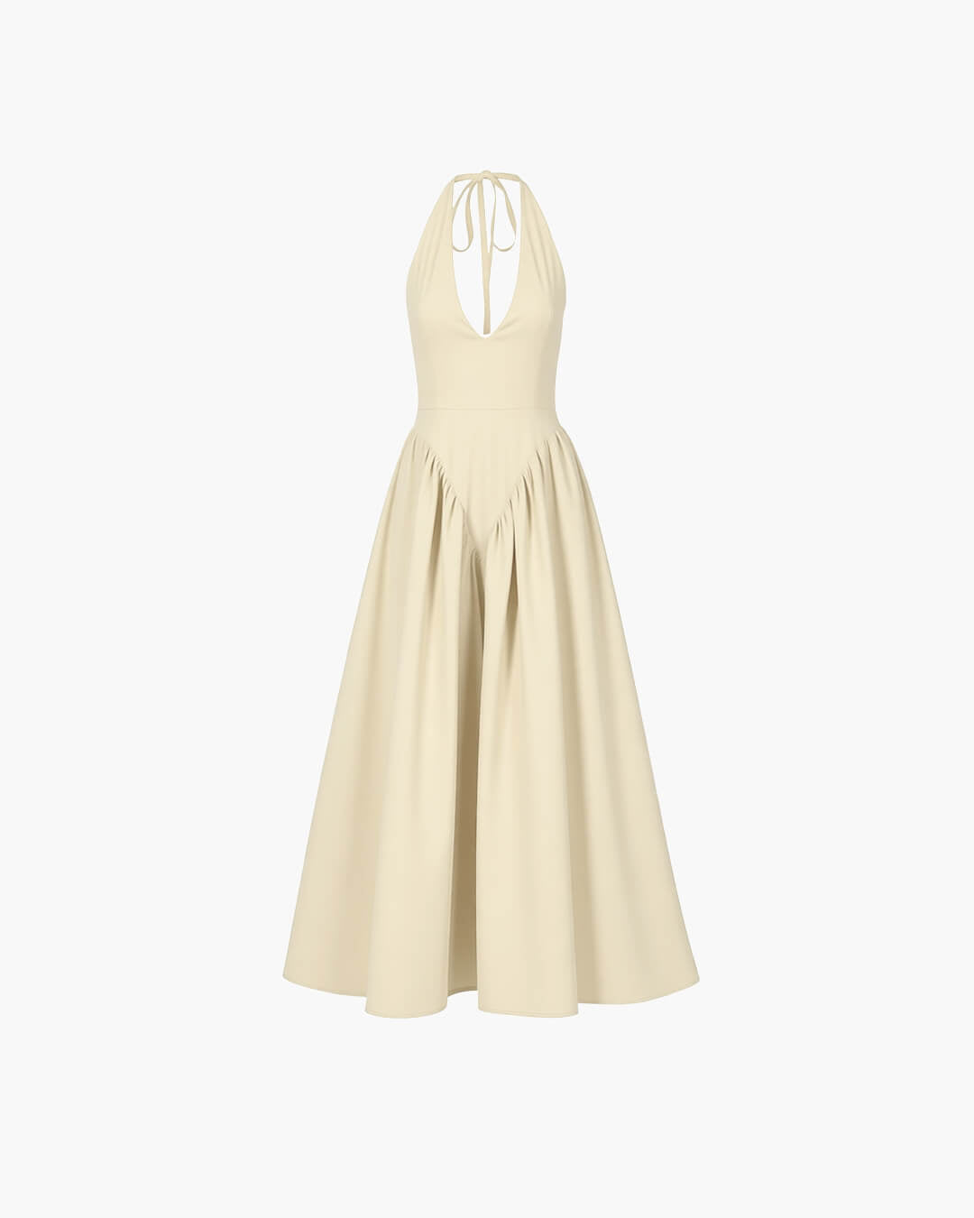 Robe longue à décolleté plongeant Kristy