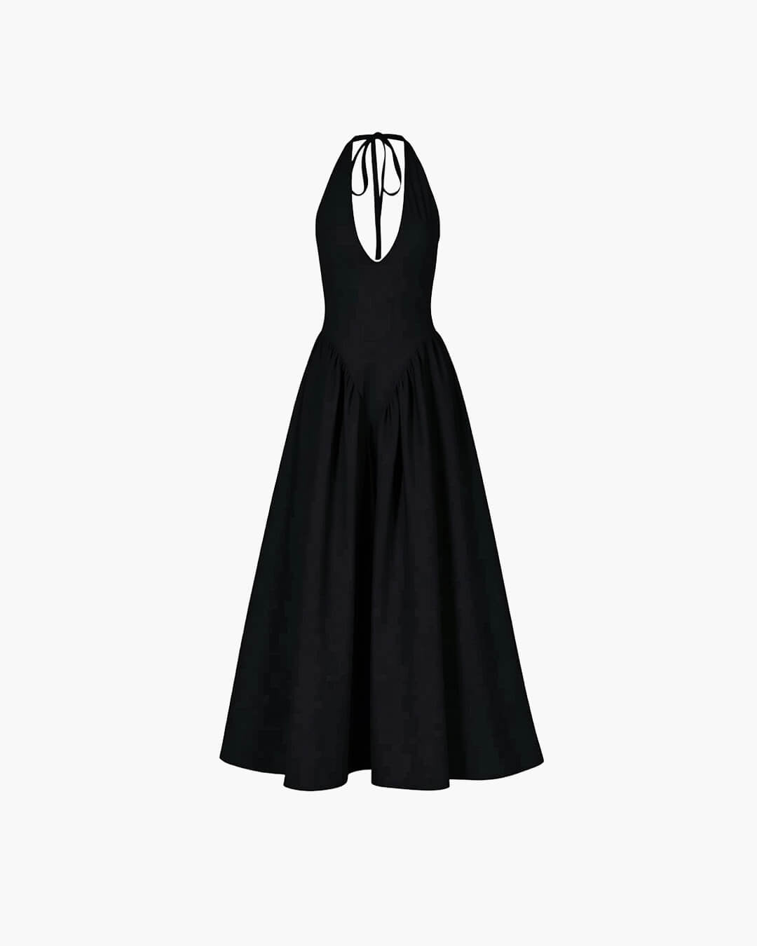 Robe longue à décolleté plongeant Kristy