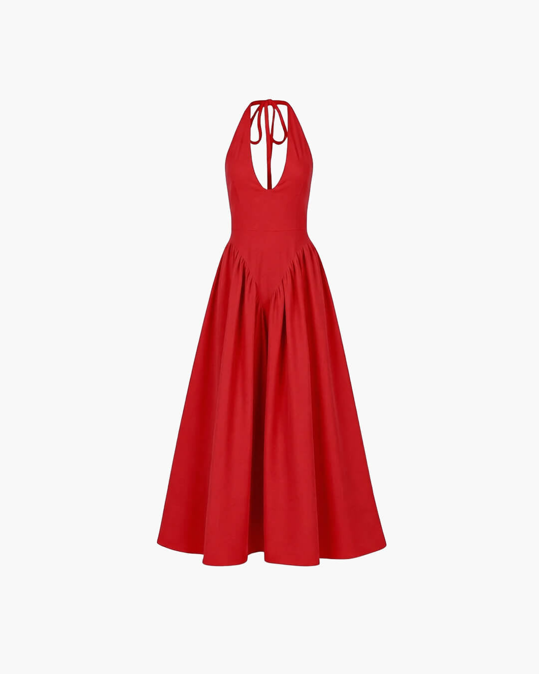 Robe longue à décolleté plongeant Kristy