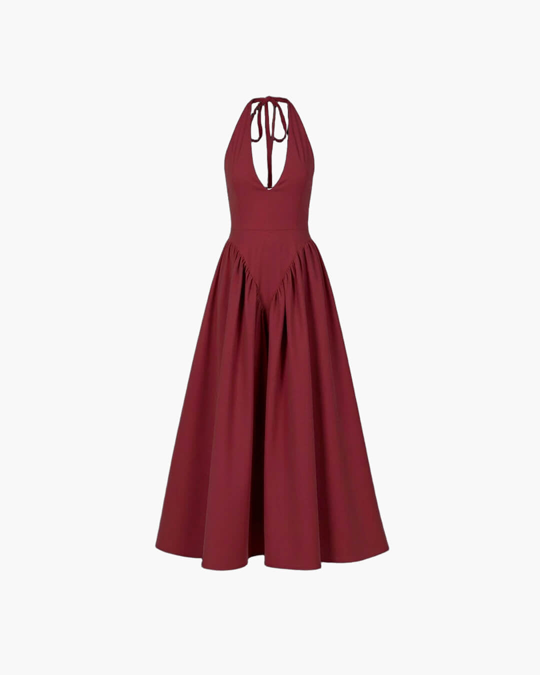 Robe longue à décolleté plongeant Kristy