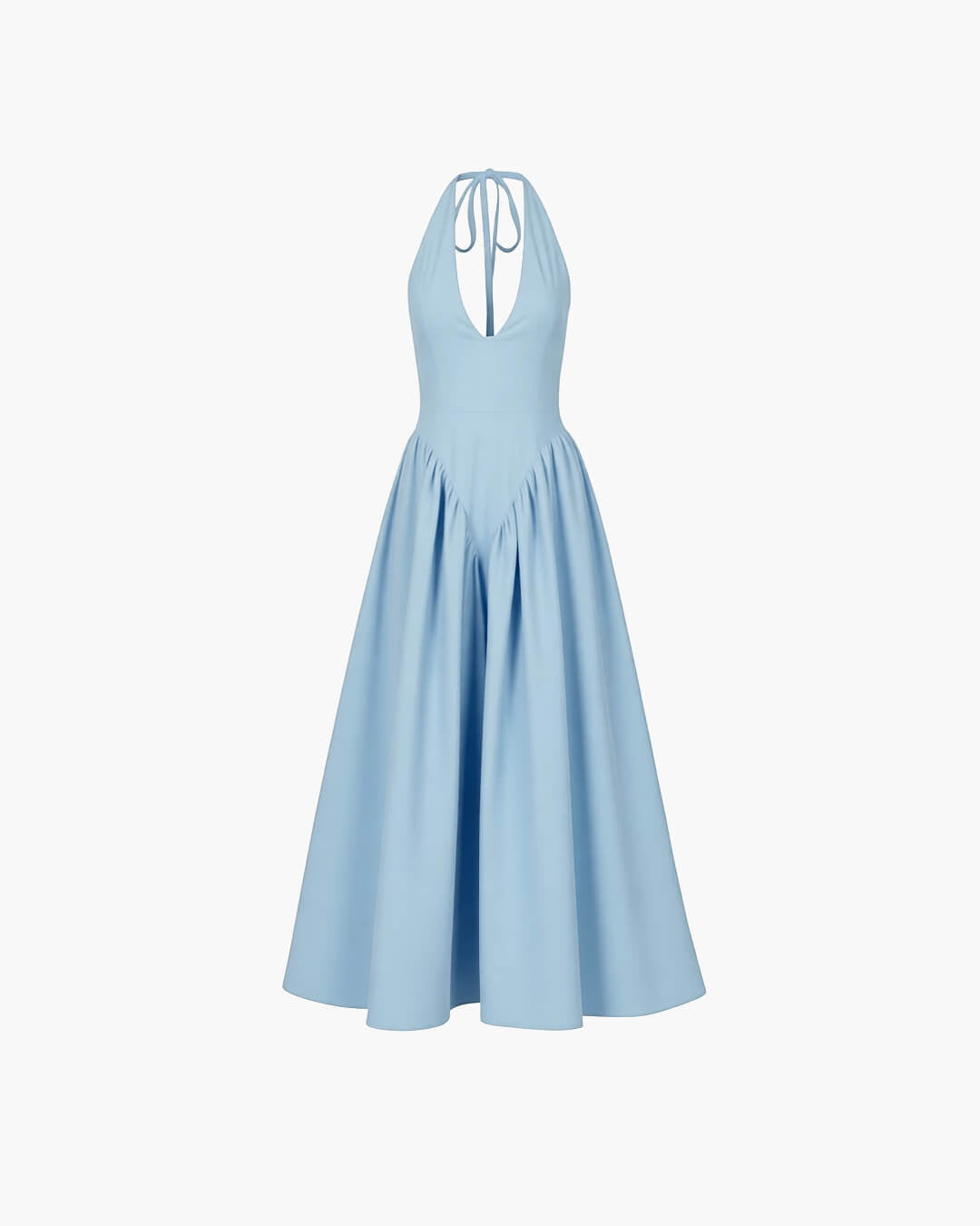 Robe longue à décolleté plongeant Kristy