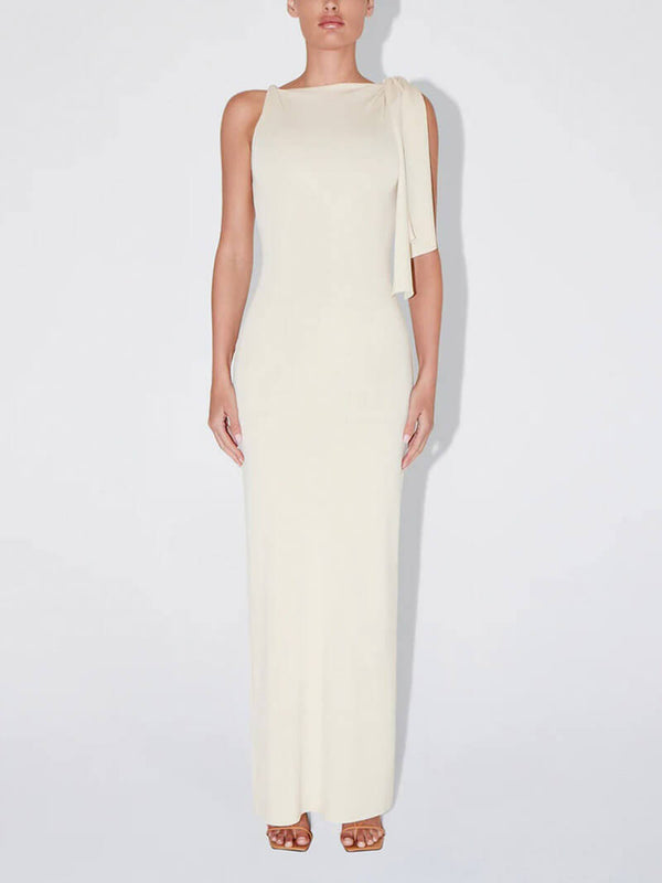 Robe longue nouée Kylie