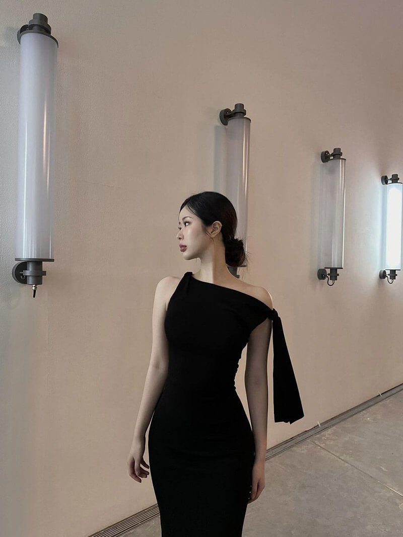 Robe longue nouée Kylie