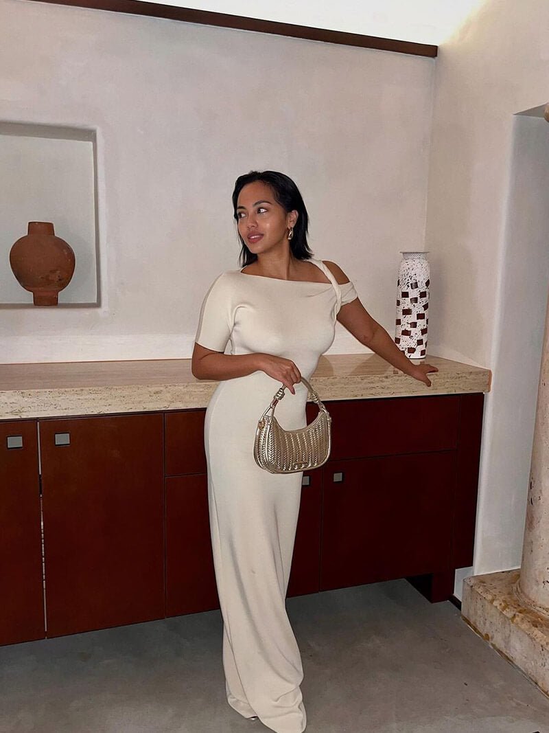 Robe longue torsadée Kylie