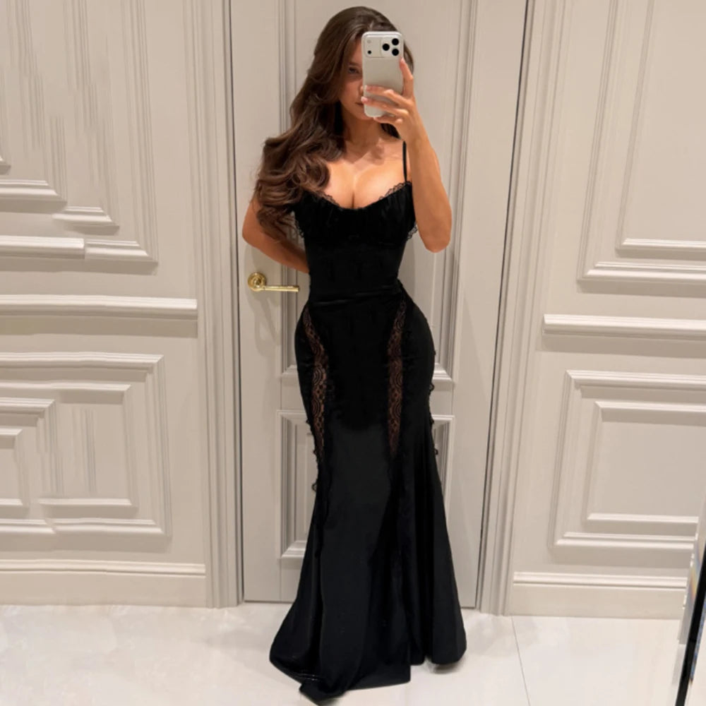 Robe de soirée en dentelle