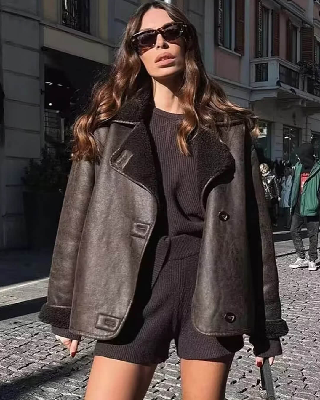 Veste en similicuir Laila