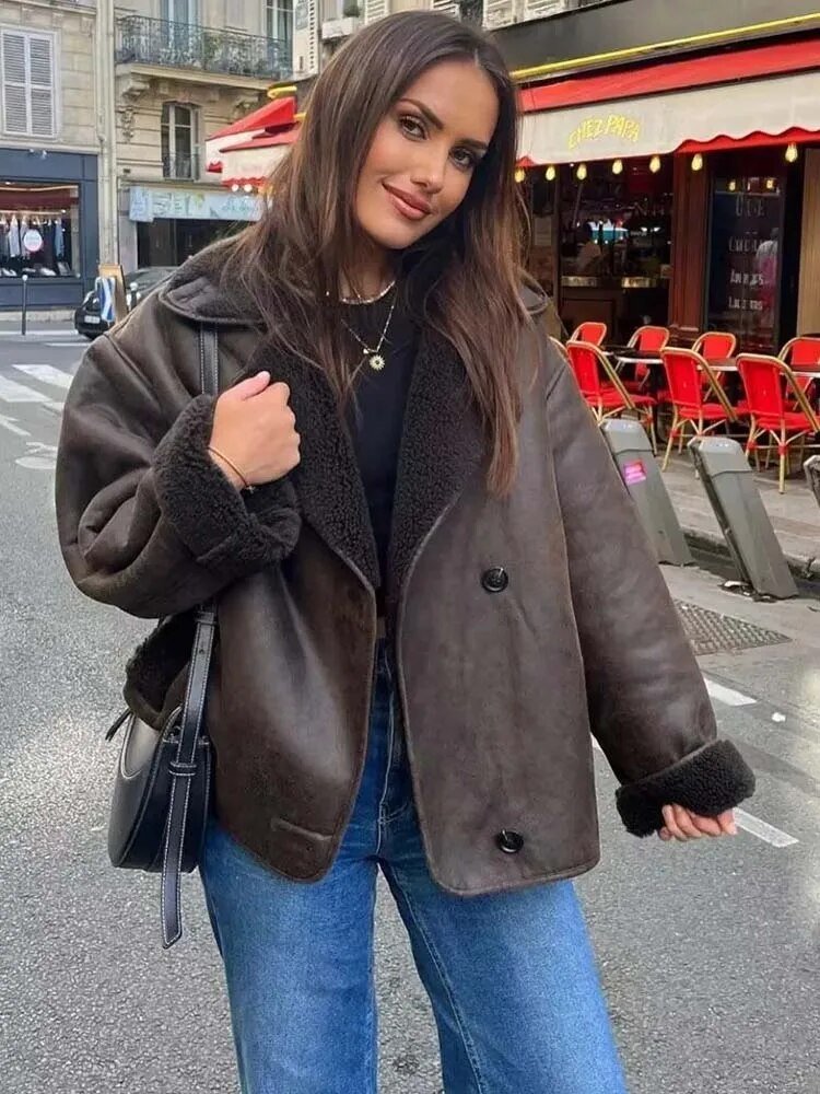 Veste en similicuir Laila