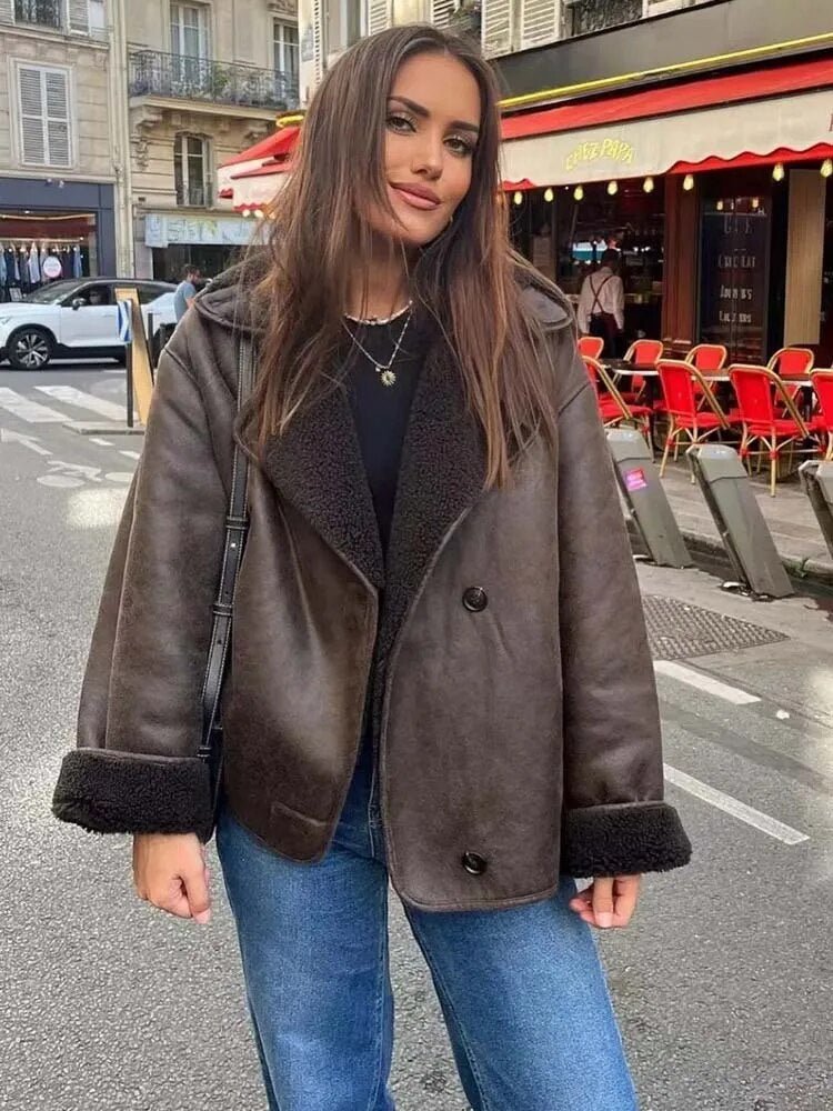 Veste en similicuir Laila