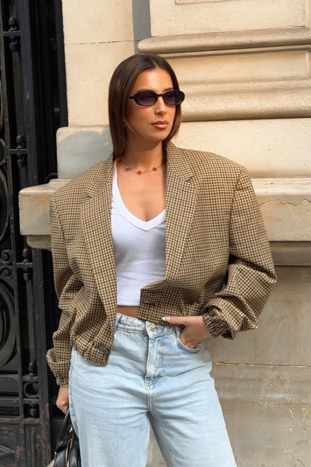 Blazer à carreaux et coupe décontractée Latriz