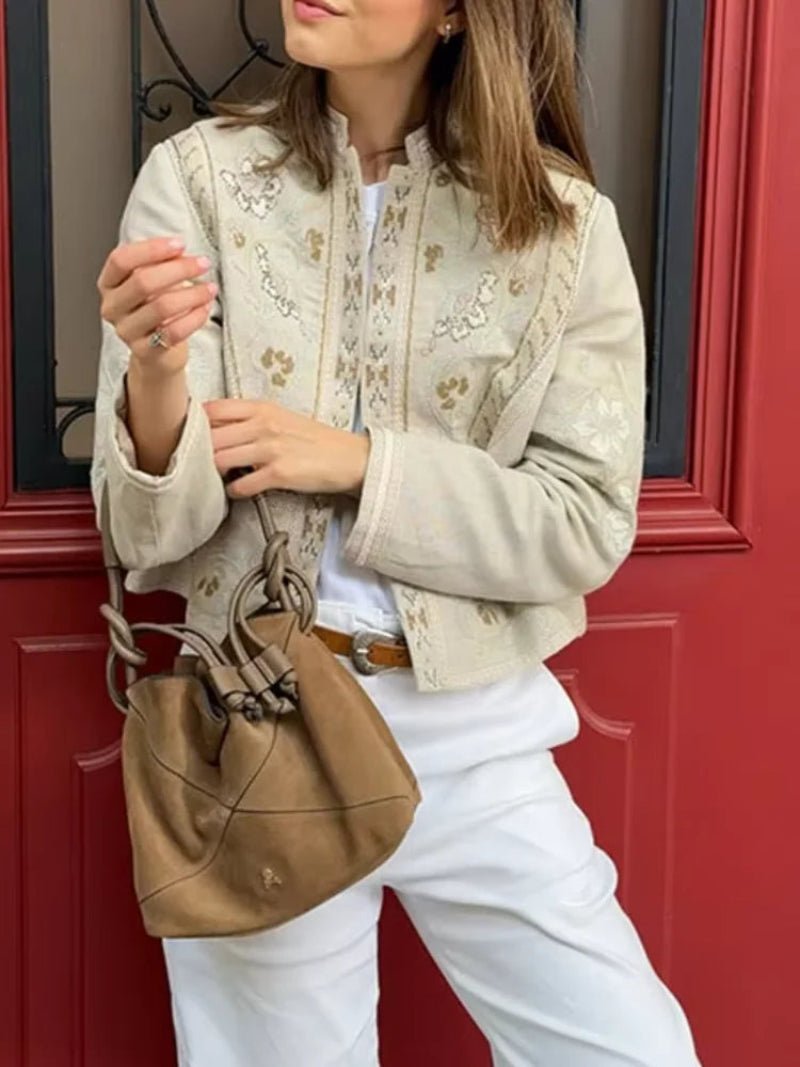 Veste courte à imprimé floral Layla
