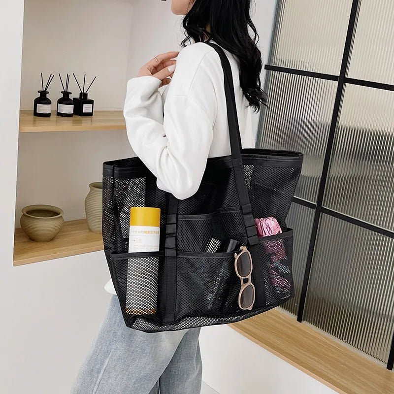 Grand sac cabas de plage en toile Layla