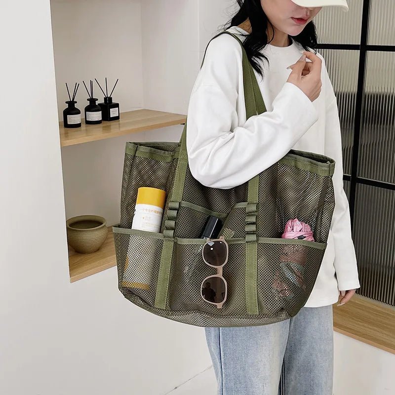 Grand sac cabas de plage en toile Layla