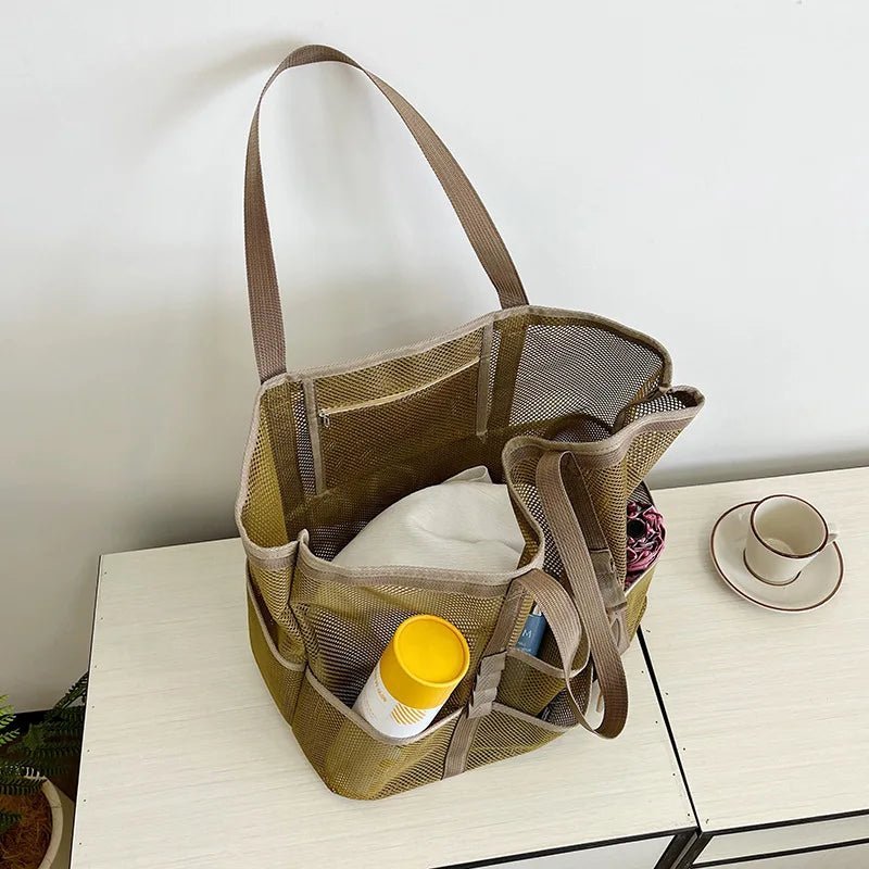 Grand sac cabas de plage en toile Layla