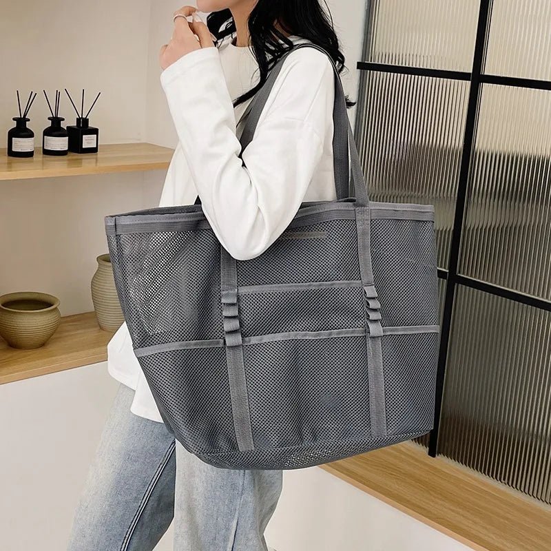 Grand sac cabas de plage en toile Layla