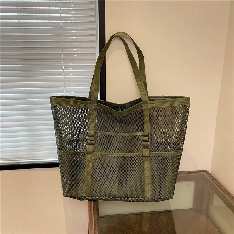 Grand sac cabas de plage en toile Layla